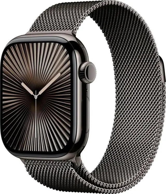 Main image of Apple Watch Series 10 (GPS+LTE) 42MM Slate Titanium Case Slate Milanese Loop