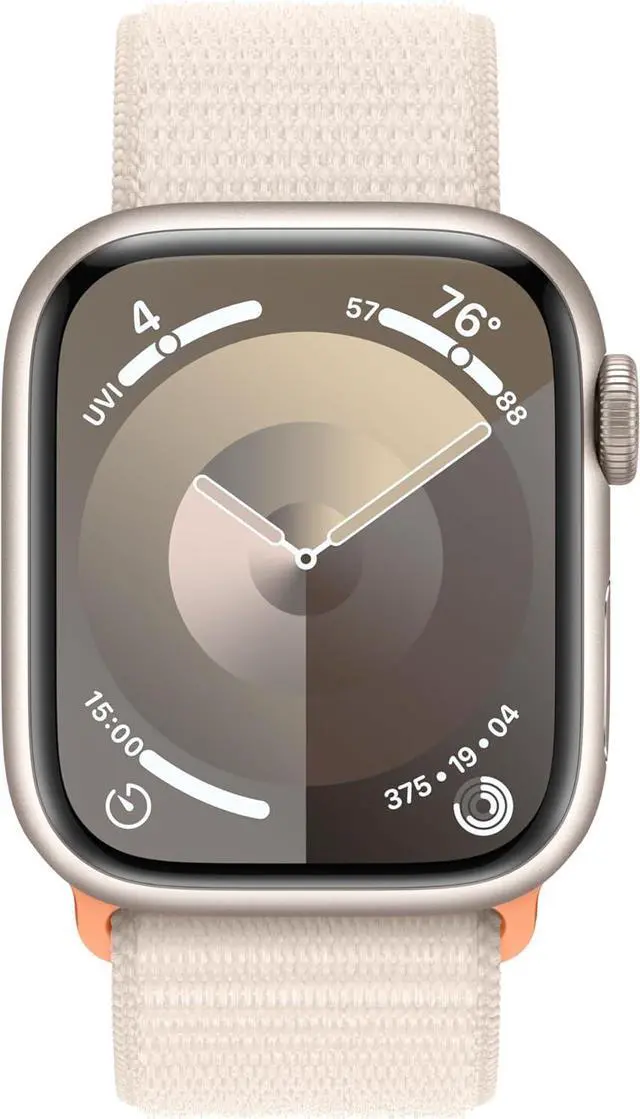 Alt view image 2 of 2 - Apple Watch Series 9 (GPS+LTE) 41MM Starlight Aluminum Case Starlight Sport Loop