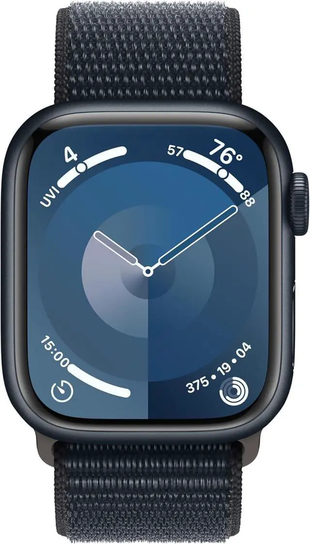 Alt view image 2 of 3 - Apple Watch Series 9 (GPS + LTE) 41MM Midnight Aluminum Case Midnight Sport Loop