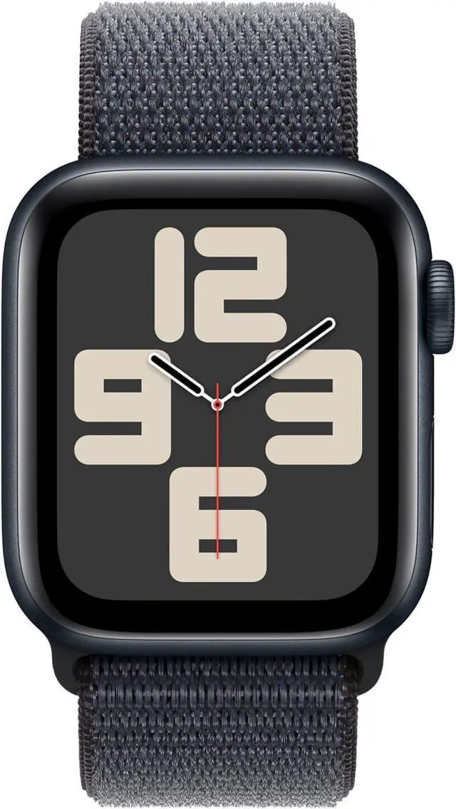 Alt view image 2 of 2 - Apple Watch Series SE 2nd Gen (GPS+LTE) 40MM Midnight Aluminum Case Ink Sport Loop