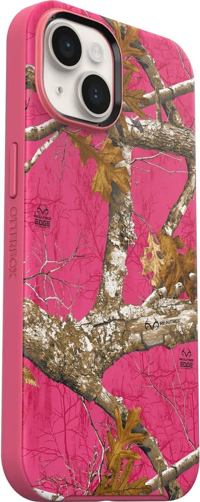 Alt view image 2 of 3 - OtterBox SYMMETRY SERIES+  MagSafe Case for iPhone 14 - Realtree Flamingo Pink