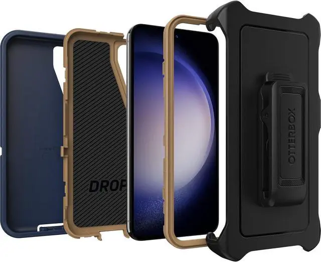 Alt view image 3 of 3 - OtterBox DEFENDER SERIES Case for Samsung Galaxy S23 - Blue Suede Shoes