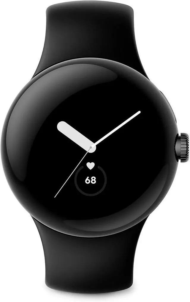 Alt view image 4 of 6 - Google Pixel Watch - Android Smartwatch with Fitbit Activity Tracking - Heart Rate Tracking Watch - Matte Black Stainless Steel case with Obsidian Active band - LTE