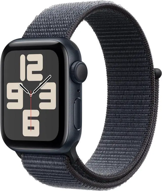 Main image of Apple Watch Series SE 2nd Gen (GPS) 40mm Midnight Aluminum Case Ink Sport Loop