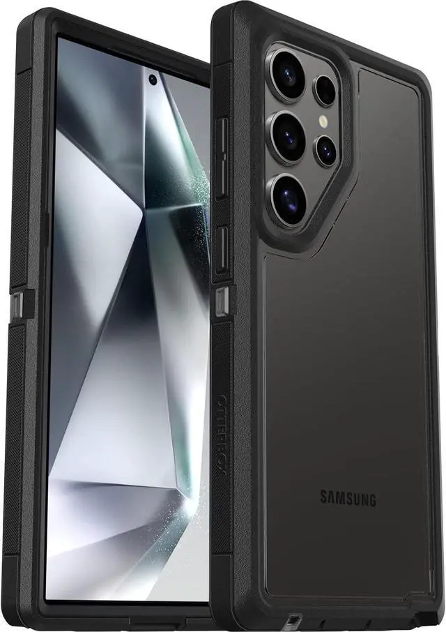 Main image of OtterBox DEFENDER SERIES XT Clear Case for Galaxy S24 Ultra - Dark Side (Clear / Black)