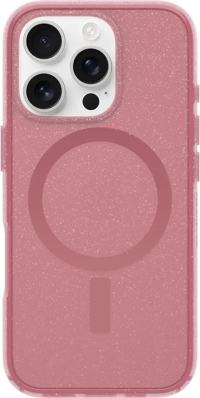 Alt view image 3 of 3 - OtterBox SYMMETRY SERIES Clear Case for iPhone 16 Pro Max - Foxberry (Pink)