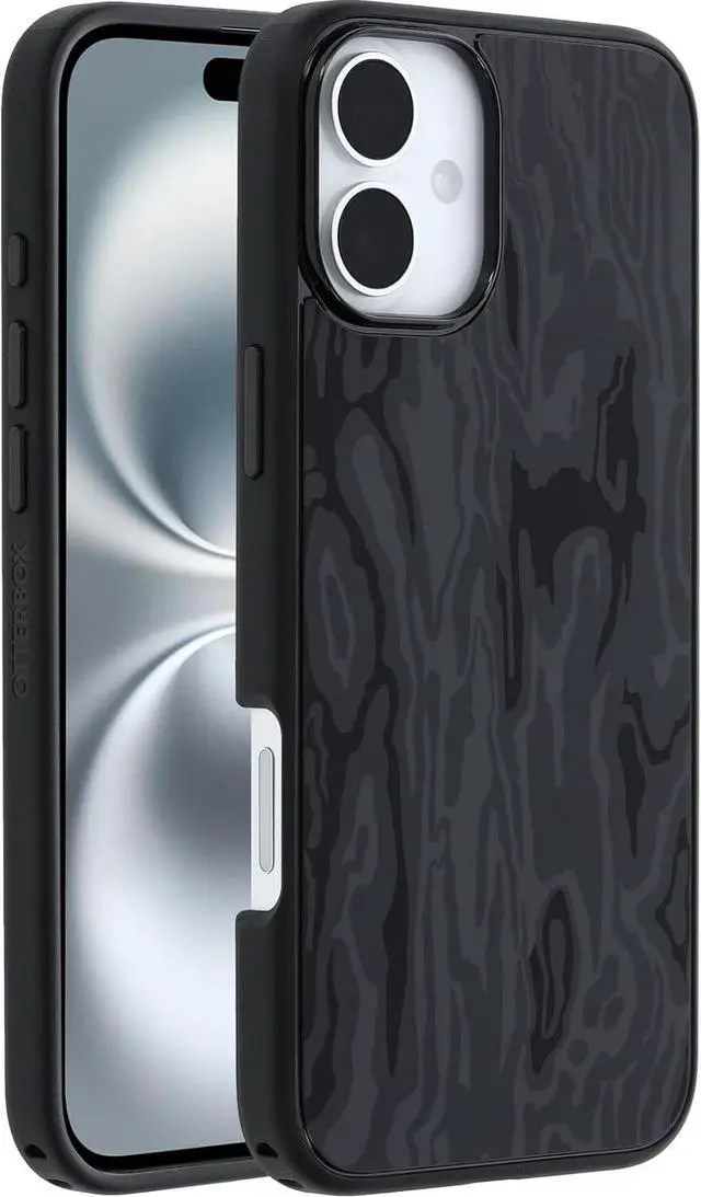 Main image of OtterBox SYMMETRY SERIES Case for iPhone 16 Plus - Spruce Bark (Black)