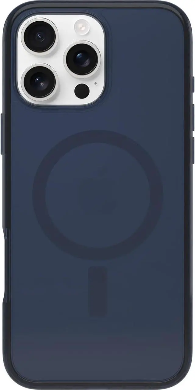 Alt view image 3 of 3 - OtterBox SYMMETRY SERIES Clear Case for iPhone 16 Pro Max - Baby Blue Jeans (Blue)