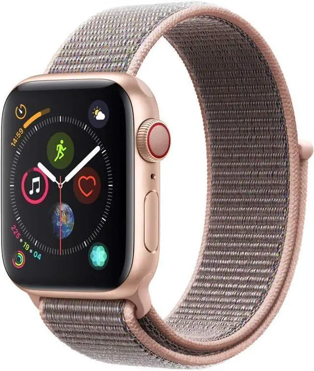 Main image of Apple Watch Series 4 GPS+LTE w/ 40MM Gold Aluminum Case & Pink Sand Sport Loop