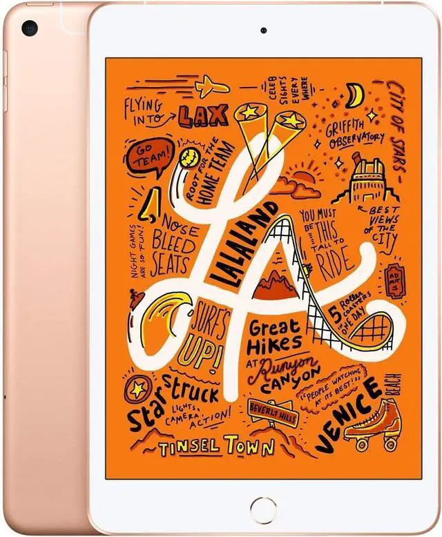 Main image of Apple iPad Mini 5th Gen (2019) 64GB, WIFI + 4G Unlocked All Carriers - Gold