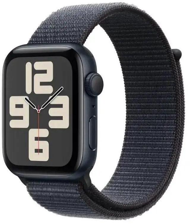 Main image of Apple Watch (GPS) Series SE 2nd Gen 44MM Midnight Aluminum Case Ink Sport Loop
