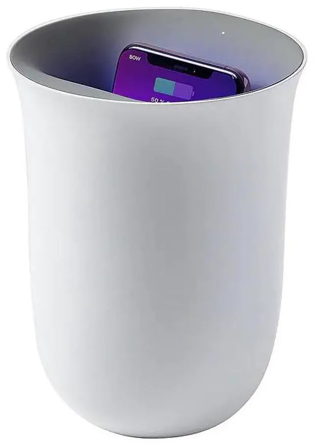Alt view image 15 of 15 - New Lexon 24453Vrp Oblio 10W Qi Certified Wireless Charger With Built In Uv-Sanitizer