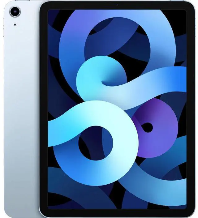 Alt view image 8 of 8 - Apple iPad Air 10.9" 4th Generation Wi-Fi 64GB 4GB RAM - Sky Blue MYFQ2LL/A