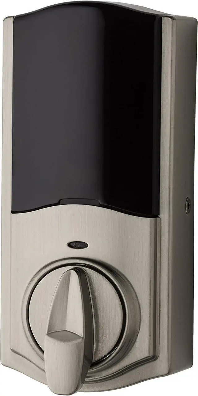 Alt view image 2 of 3 - Kwikset Kevo (2nd Gen) Touch-to-Open Smart Keyless Deadbolt Lock - Satin Nickel
