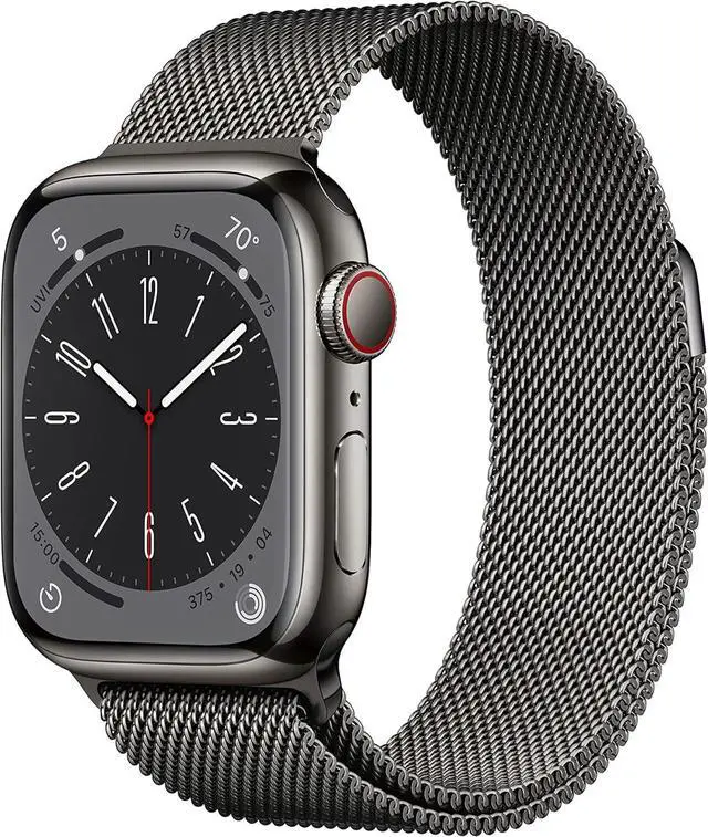 Main image of Apple Watch Series 8 (GPS+LTE) 41MM Graphite Stainless Steel Case Milanese Loop