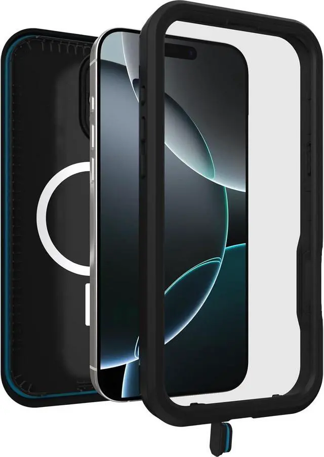 Alt view image 3 of 3 - OtterBox FR SERIES MagSafe Case for  iPhone 16 Pro Max - Black