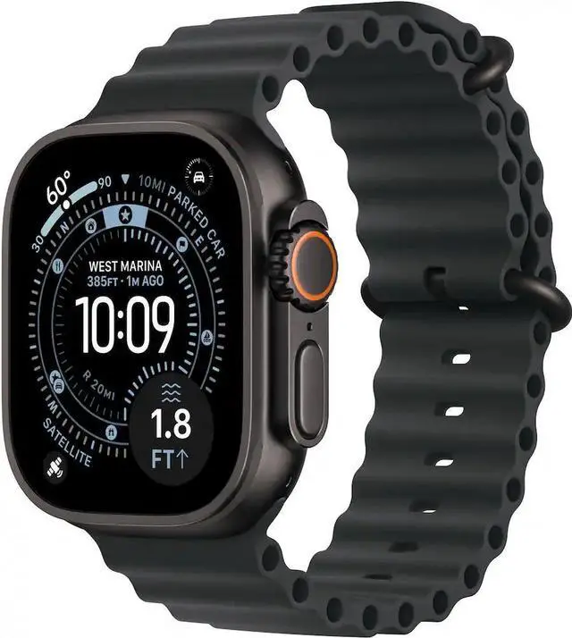 Main image of Apple Watch Ultra 3 (GPS + LTE) 49MM Black Titanium Case Black Ocean Band