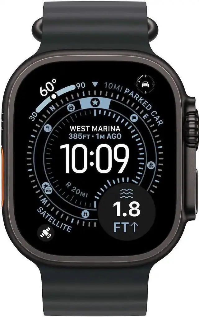 Alt view image 2 of 2 - Apple Watch Ultra 3 (GPS + LTE) 49MM Black Titanium Case Black Ocean Band