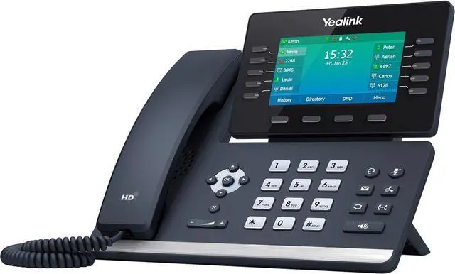 Alt view image 20 of 20 - Yealink SIP-T54W IP Phone Corded/Cordless Wall Mountable Desktop Gray