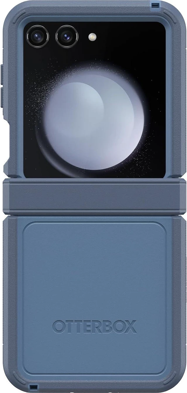 Main image of OtterBox DEFENDER SERIES XT Case for Samsung Galaxy Z Flip5 - Baby Blue Jeans (Blue)
