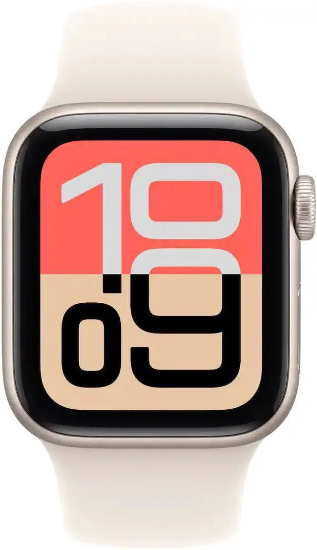 Alt view image 2 of 2 - Apple Watch SE 3 (GPS) 40MM Starlight Aluminum Case Starlight Sport Band