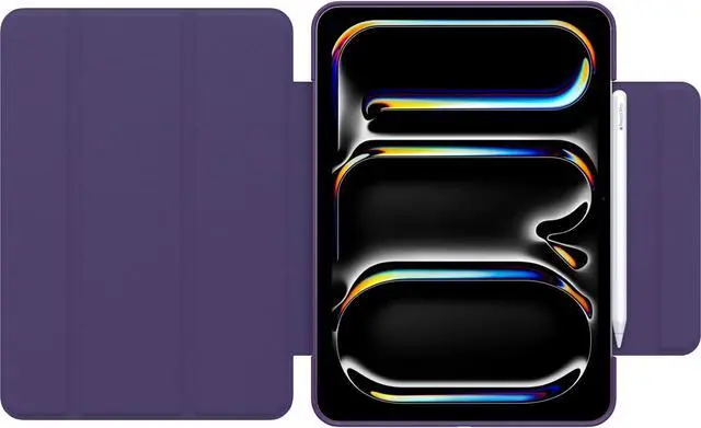 Alt view image 4 of 4 - OtterBox SYMMETRY SERIES 360 Folio Case for iPad Pro 11" (M4/M5) - FigmentFigment (Clear / Purple)