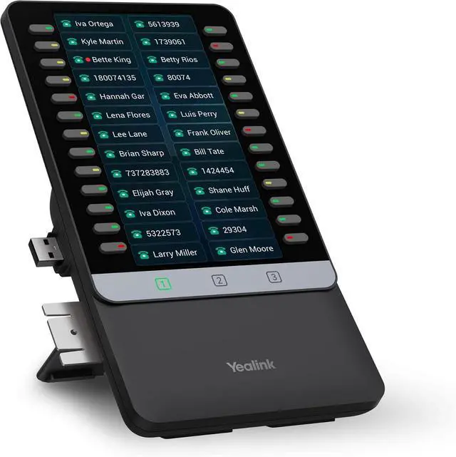 Alt view image 3 of 3 - Yealink EXP55 Color Expansion Module - Gray