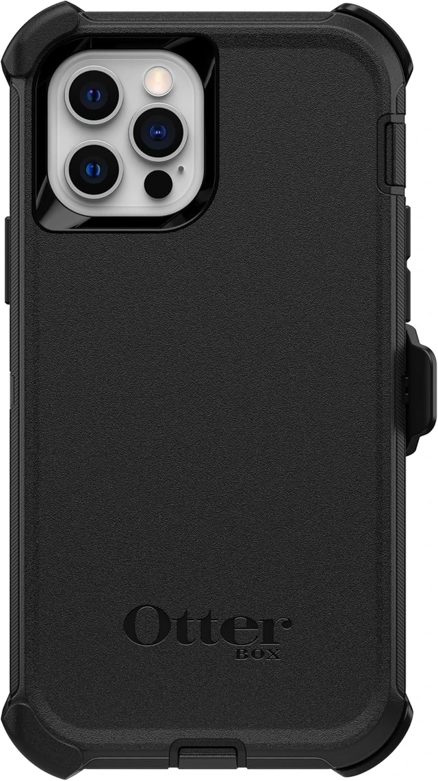 Alt view image 3 of 3 - OtterBox DEFENDER SERIES Case for iPhone 12 & iPhone 12 Pro - Black