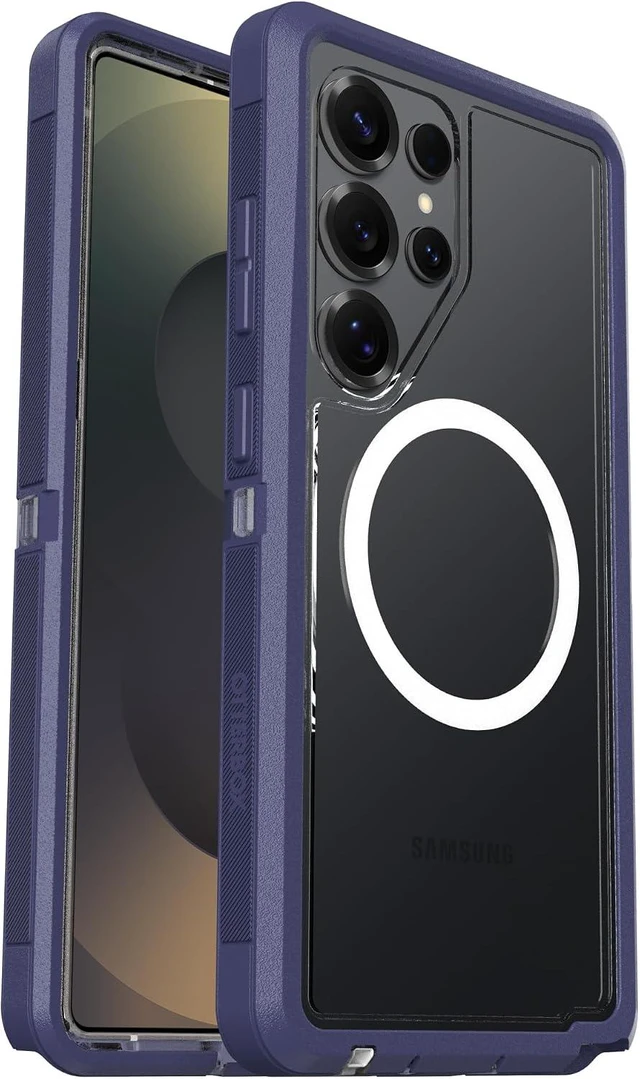 Main image of OtterBox DEFENDER SERIES XT Clear Case for Galaxy S25 Ultra - Violet Thunder