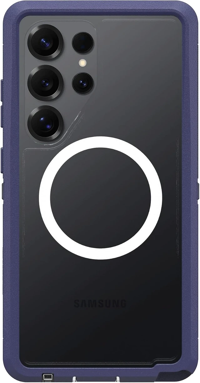 Alt view image 2 of 3 - OtterBox DEFENDER SERIES XT Clear Case for Galaxy S25 Ultra - Violet Thunder