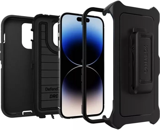 Alt view image 2 of 2 - OtterBox DEFENDER SERIES Case for iPhone 14 Pro Max - Black