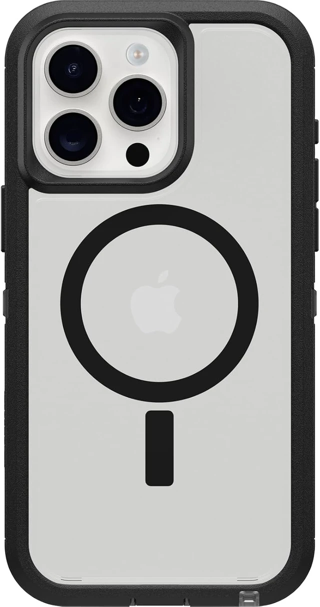 Alt view image 3 of 3 - OtterBox DEFENDER SERIES XT Clear Case for iPhone 15 Pro Max - Dark Side