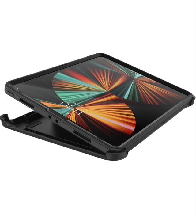 Alt view image 3 of 3 - OtterBox DEFENDER SERIES Case for iPad Pro 12.9-inch (3rd - 6th gen) - Black