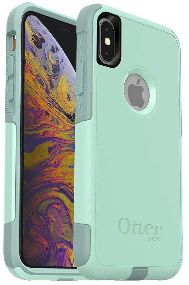 Alt view image 9 of 10 - OtterBox COMMUTER SERIES Case for iPhone X & iPhone Xs - Ocean Way (Aqua Sail/Aquifer)