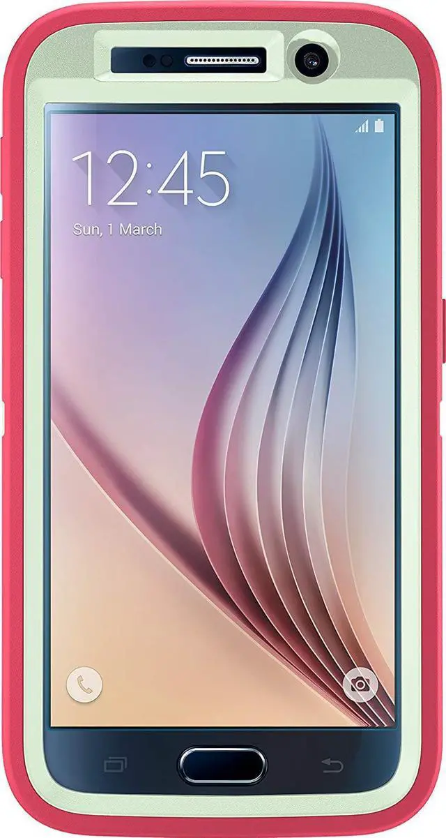 Alt view image 2 of 4 - OtterBox DEFENDER SERIES Case & Holster for Galaxy S6 (ONLY) - Melon Pop