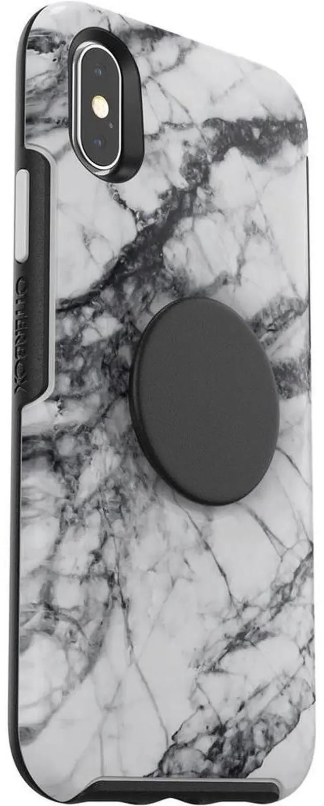 Main image of OtterBox + Pop SYMMETRY SERIES Case for iPhone X / XS (ONLY) - White Marble