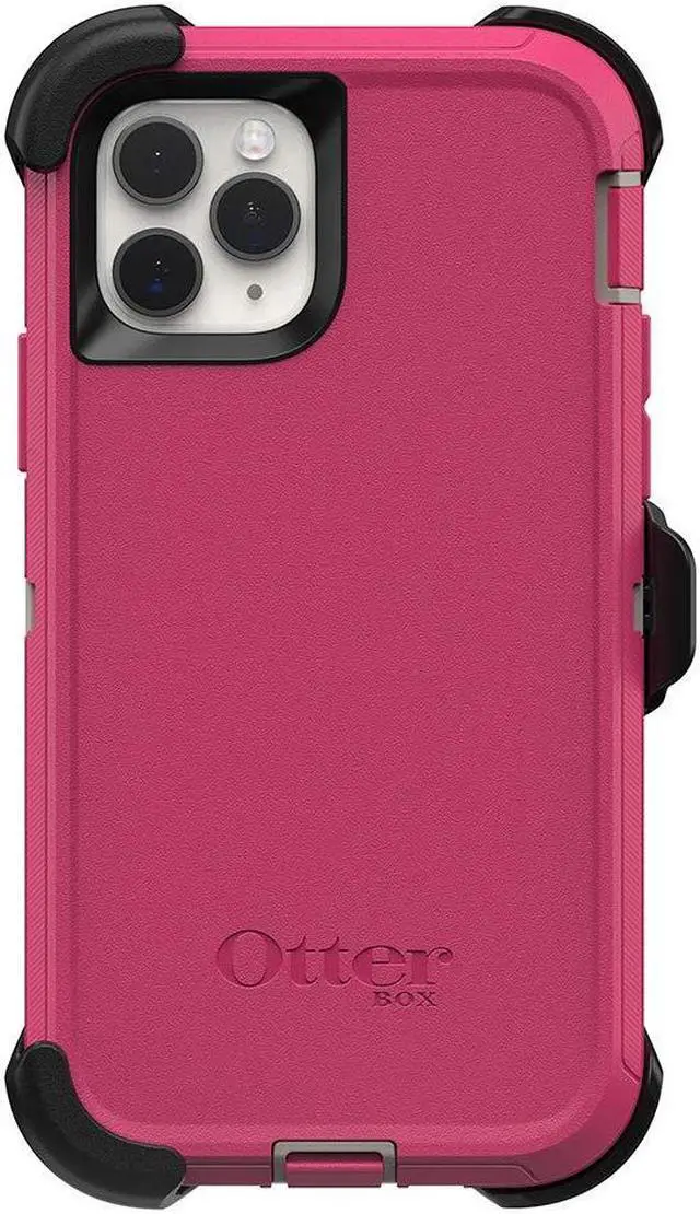 Alt view image 3 of 4 - Otterbox DEFENDER SERIES Case & Holster for Apple iPhone 11 Pro - Lovebug Pink