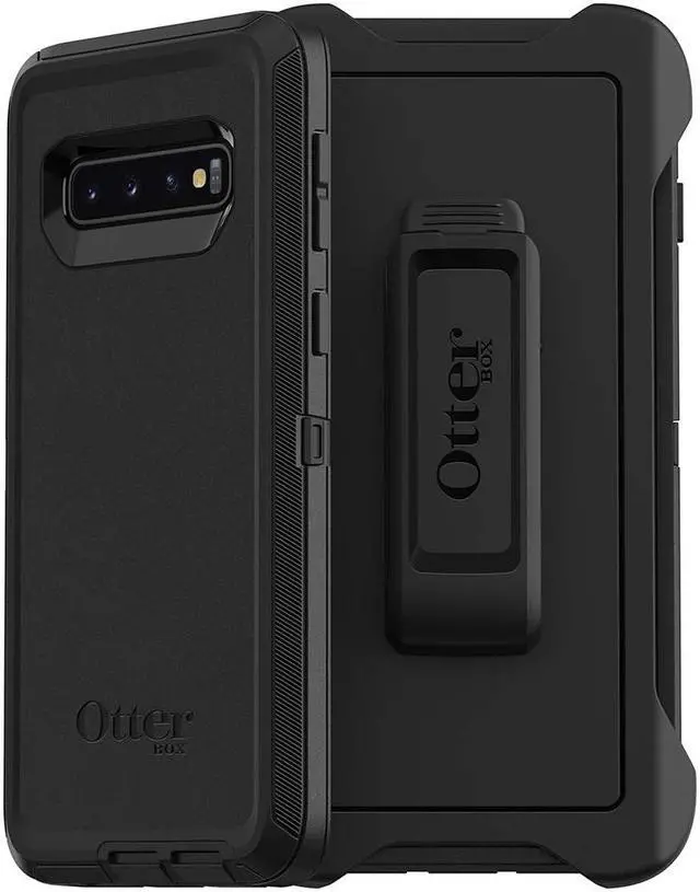 Main image of OtterBox DEFENDER SERIES Case & Holster for Galaxy S10 - Black