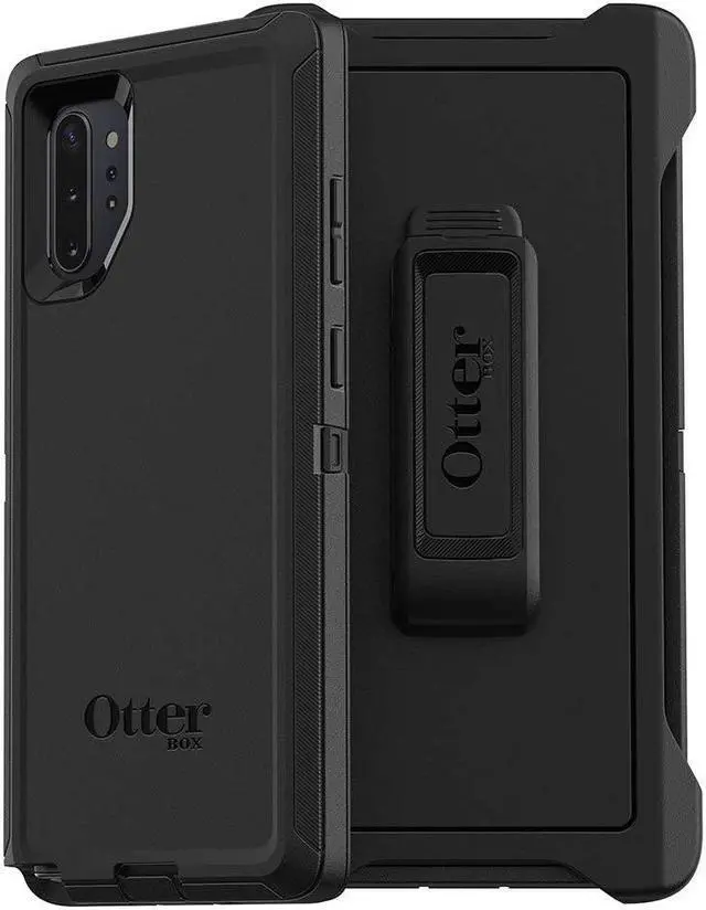 Alt view image 3 of 5 - OtterBox DEFENDER SERIES Case & Holster for Samsung Galaxy Note10+ Plus - Black