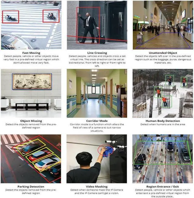 Alt view image 7 of 7 - GW Security 4K (8MP) Smart AI Spotlight Color Night Vision Security Camera System, 8 Channel H.265+ 8MP NVR, 6 x UHD 4K POE Microphone 2.8-12mm Varifocal Lens Human Detection Bullet Camera