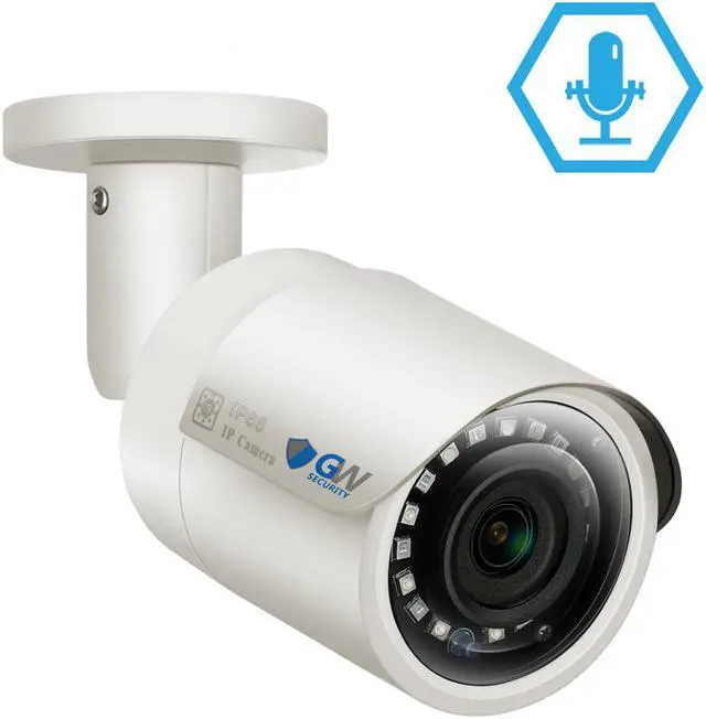 Alt view image 2 of 7 - GW Built-in microphone PoE IP Security System, 16CH 4K H.265 NVR with 12 x 5MP 1920P IP Camera, Day/Night Weather Proof, Video Audio Power All Thru One Ethernet Cable, 4TB