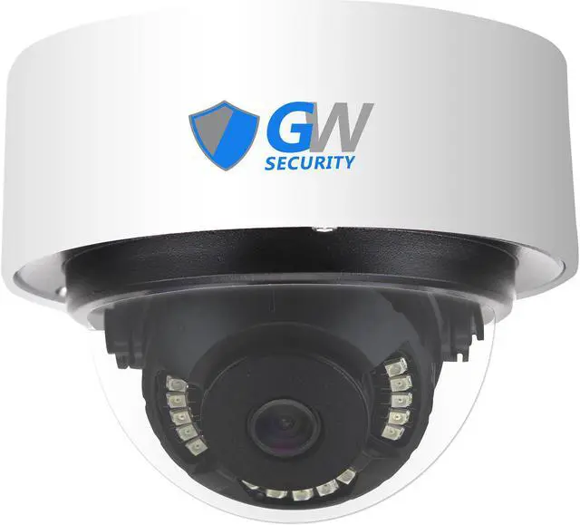 Main image of GW Security UltraHD 4K (3840 x 2160) 8MP Audio & Video PoE IP Camera, 4K High Resolution with 2.8mm Wide Angle Lens and Built-in Microphone for Audio Recording