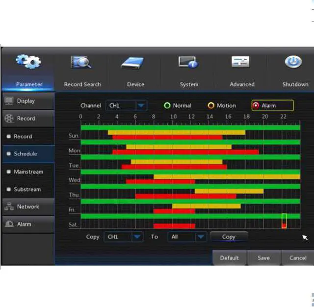Alt view image 5 of 6 - GW5532NS (No HDD) GW 32 Ch 4K Smart NVR H.264/H.265 Surveillance Recorder, Compatible All ONVIF IP Camera Up to 4K Cameras, 20TB HDD Capacity, Smart Time Bar Search, Motion Recording Smartphone P2P