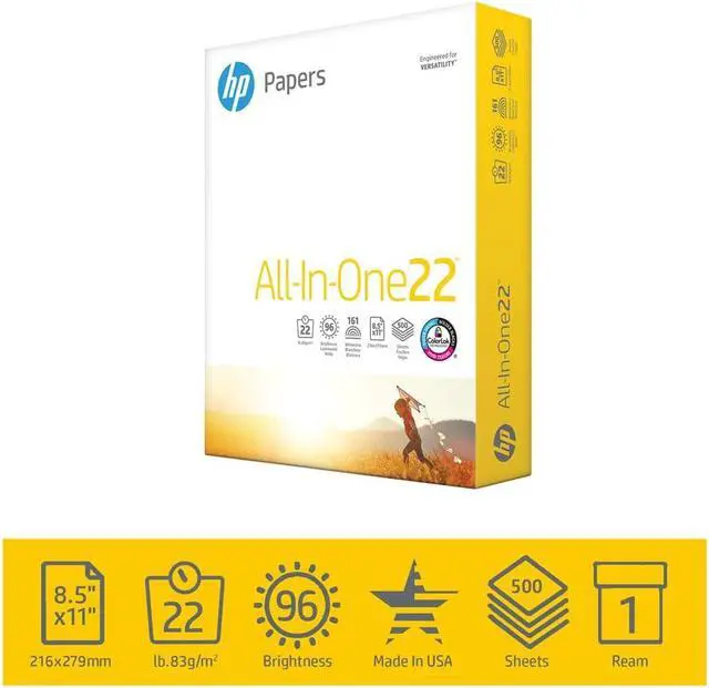 Alt view image 2 of 6 - HP 20701-0 All-In-One Printing Paper, 96 Brightness, 22.00 lbs, White, 500 Shts / Ream