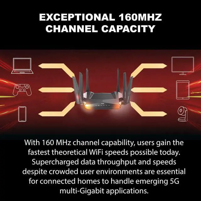 Alt view image 4 of 4 - D-Link DIR-X5460 EXO AX AX5400 Wi-Fi 6 Router