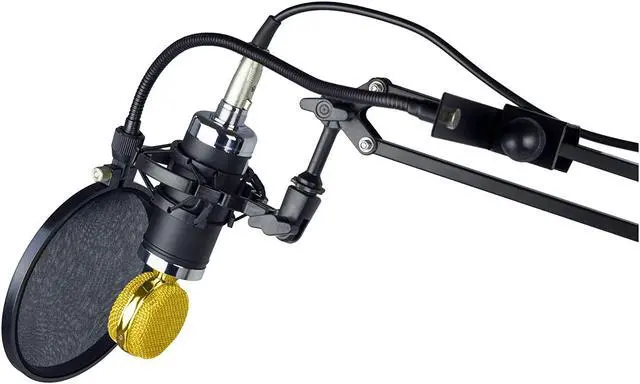 Alt view image 3 of 4 - Nady MPF-6 6-Inch Microphone Pop Filter with Boom and Stand Clamp
