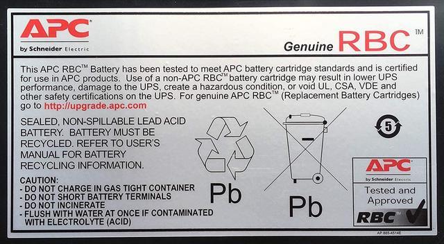 Alt view image 2 of 6 - APC Replacement Battery Cartridge, VRLA battery, 9Ah, 12VDC (RBC17)