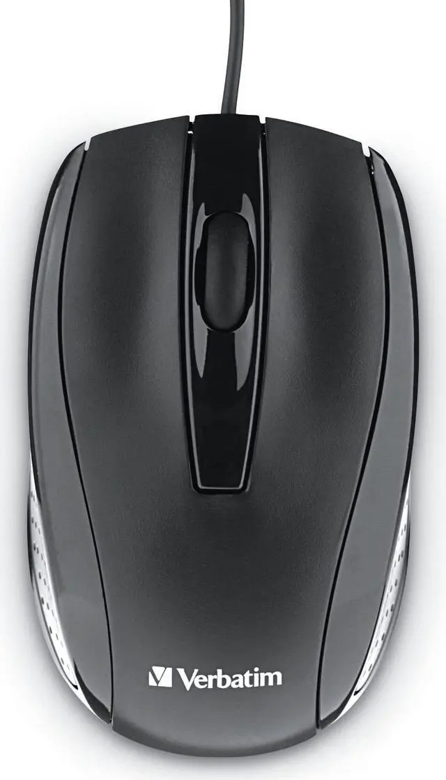 Alt view image 2 of 3 - Verbatim Bravo 98106 Black 1 x Wheel Wired Optical Mouse