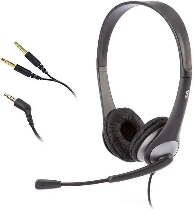 Alt view image 2 of 4 - CYBER ACOUSTICS AC-204 HEADSET