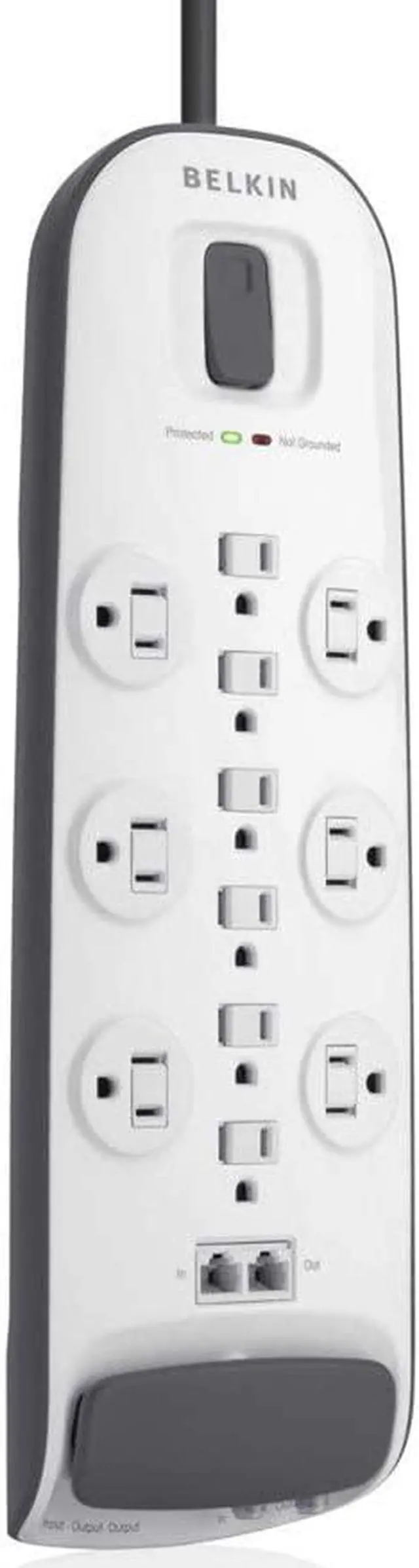Alt view image 3 of 3 - BELKIN BV112234-08 8ft 12 Outlets 3996 j Surge with Ethernet, Cable/Satellite/Telephone Protection
